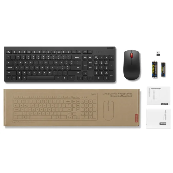 LENOVO Essential Wireless Combo Gen 2 belaidės pelės ir klaviatūros rinkinys (4X31N50746)