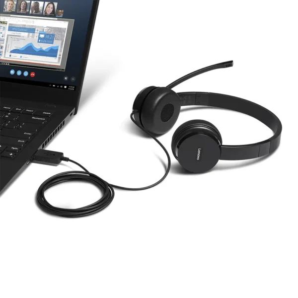 Lenovo 100 Stereo USB Headset ausinės (4XD0X88524)